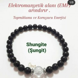 Shungite Bileklik ( 6 mm)