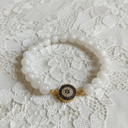 Aytaşı Nazar Bileklik – Zirkon Aparatlı Doğal Taş Şık Bileklik