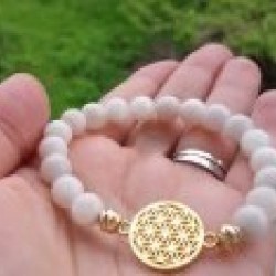 Yaşam Çiçeği Aparatlı Aytaşı Bileklik