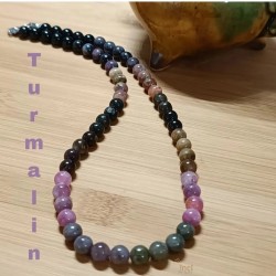 Karpuz Turmalin Kolye ( 6 mm)