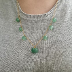 Balkabağı Aventurin Kolye 