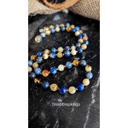 Kehribarlı Tiroid Kolyesi