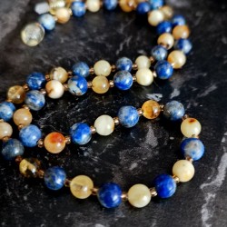 Kehribarlı Tiroid Kolyesi