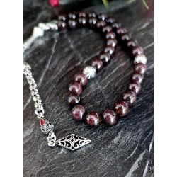 Granat Taşı Tesbih – 33’lü 8 mm Doğal Taş Tesbih