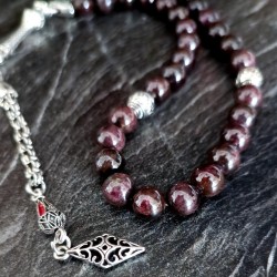 Granat Taşı Tesbih – 33’lü 8 mm Doğal Taş Tesbih