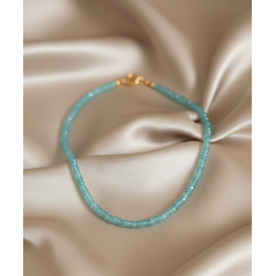 Light Apatit Heishi Doğal Taş Kolye | Minimal El Yapımı Tasarım