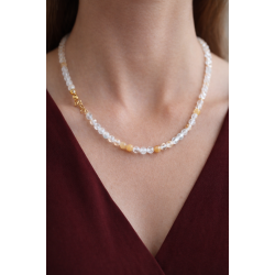 Topaz Micro Faset Taşlı Minimal Kolye | El Yapımı Zarif Tasarım