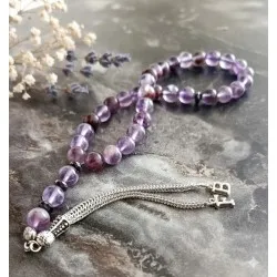 Kişiselleştirilmiş Püsküllü Ametrin Tesbih – 8 mm Doğal Taş