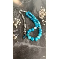 Mavi Akik Taşı 33’lü Tesbih