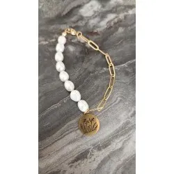 İncili Çelik Bileklik 