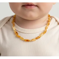 Bebek Kehribar Kolye | Orijinal Baltık Kehribarı – Güvenli Kilitli