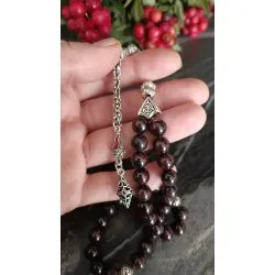 Granat Taşı Tesbih – 33’lü 8 mm Doğal Taş Tesbih
