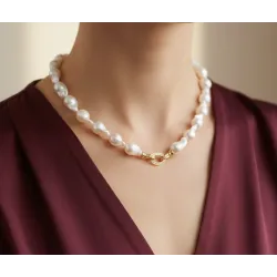 Barok İnci Choker Kolye